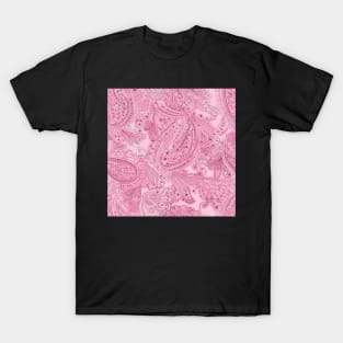 Pink Paisley Pattern T-Shirt